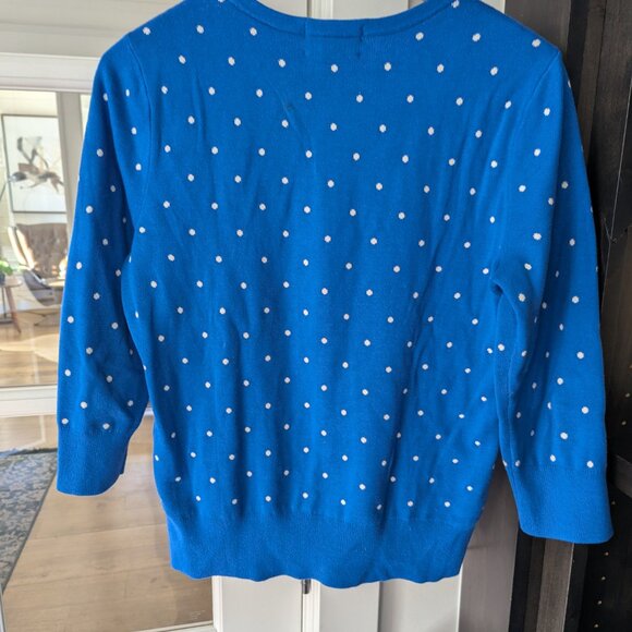 Lands End Womens SMALL Lamb Supima Sweater - Picture 2 of 8